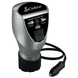 Cobra MicroPort(TM) DC to AC Power Inverter with USB Port & Fits